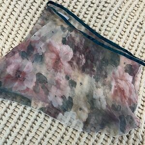 Flower pastel ballet wrap skirt from Trienawear